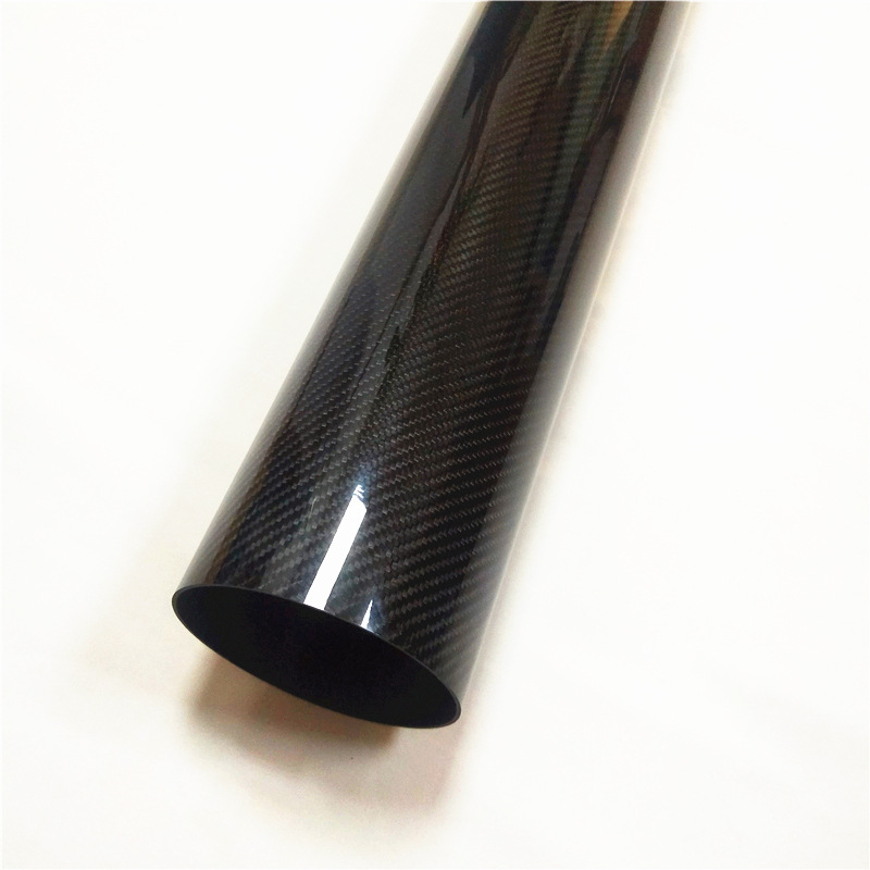 高强度抗老化吸尘器用3K斜纹亮光碳纤维管