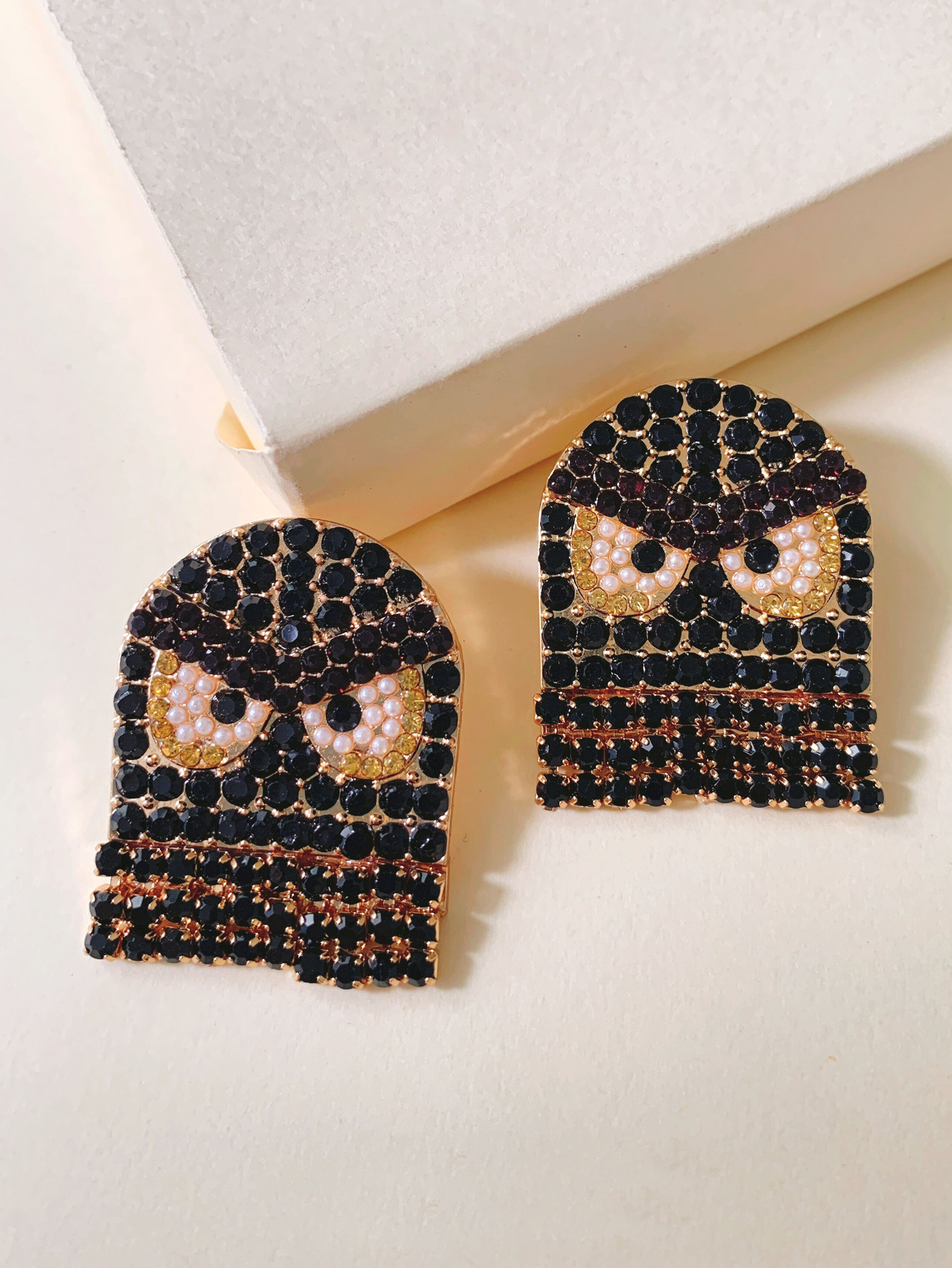 Earrings Exaggerated Jewelry Owl Earrings Three-color Hot Cross-border E-commerce Wholesale Nihaojewelry display picture 4