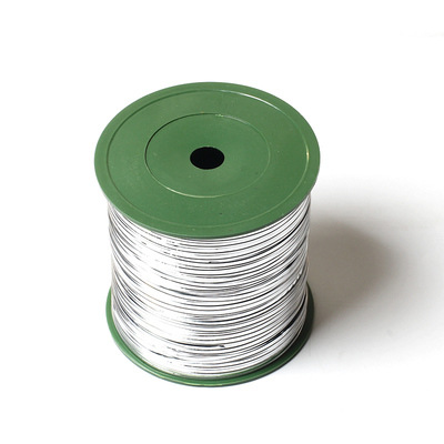 Venta al por mayor cinta mágica de alambre de color lazo de alambre ramo de embalaje bolsa de pan regalo caramelo cuerda de sellado rollo grande