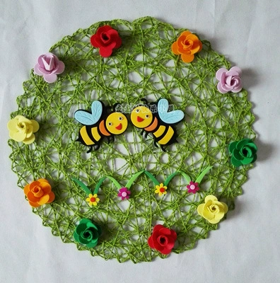 Детский сад handmade декоративная ротанговая бумажная ротанг настенные украшения оформление класса подвесные украшения бумажная верёвочная сетка