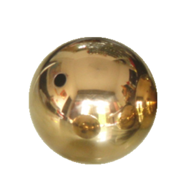 定做生产各种规格黄铜红铜装饰风水球亮面空心铜球
