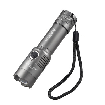 T6 Strong light Flashlight rotate focusing lithium battery outdoors on foot Self-defense Flashlight One piece On behalf of