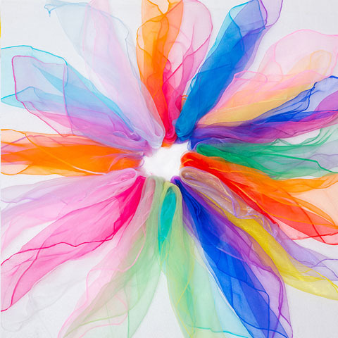 儿童舞蹈丝巾幼儿园表演小方巾教具纱巾透明丝巾小火苗|ru