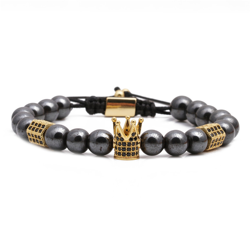 Pulsera De Cuentas De Ágata Negra display picture 4