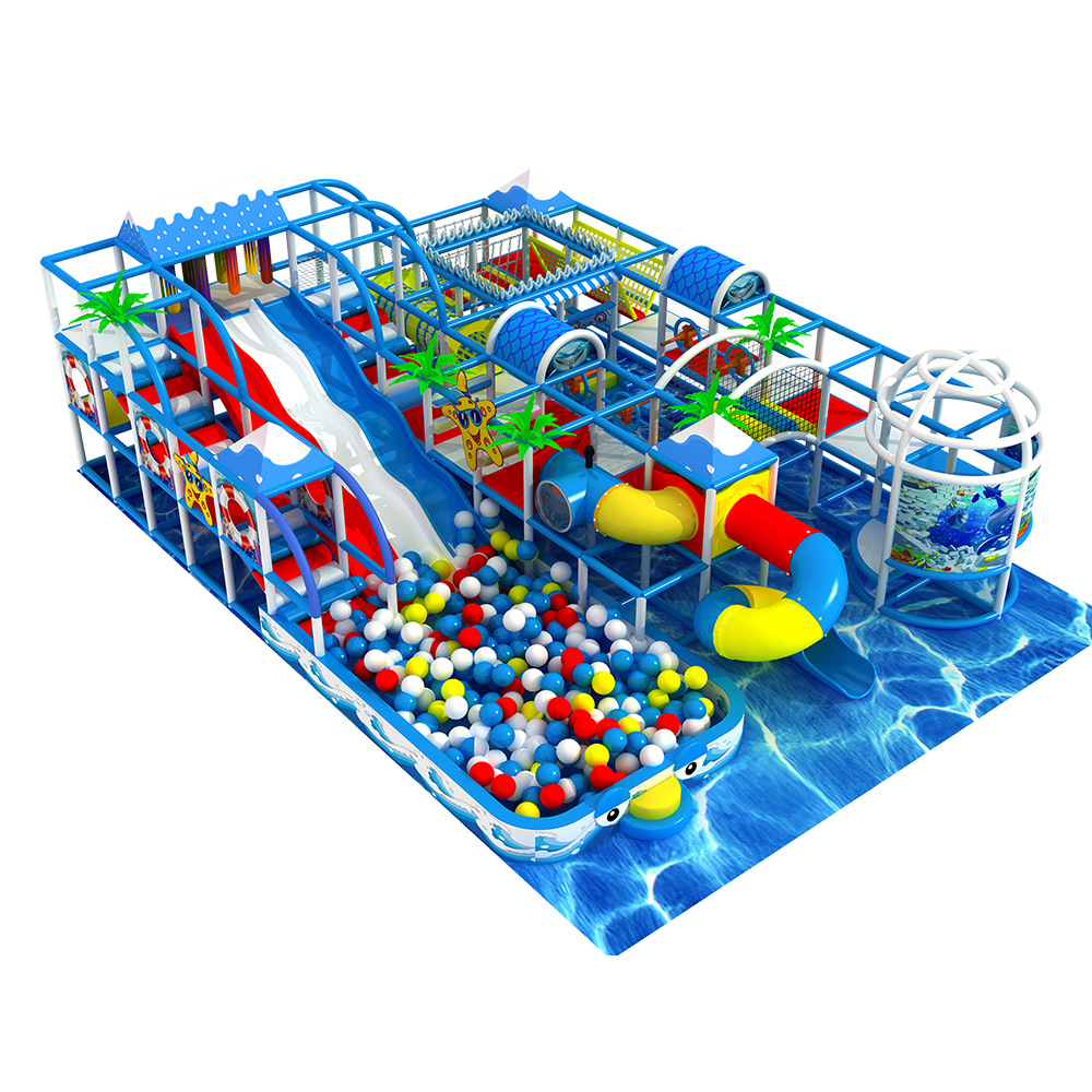 厂家直销网红海洋淘气堡大滑梯极限蹦床运动场馆亲子游乐园|ms