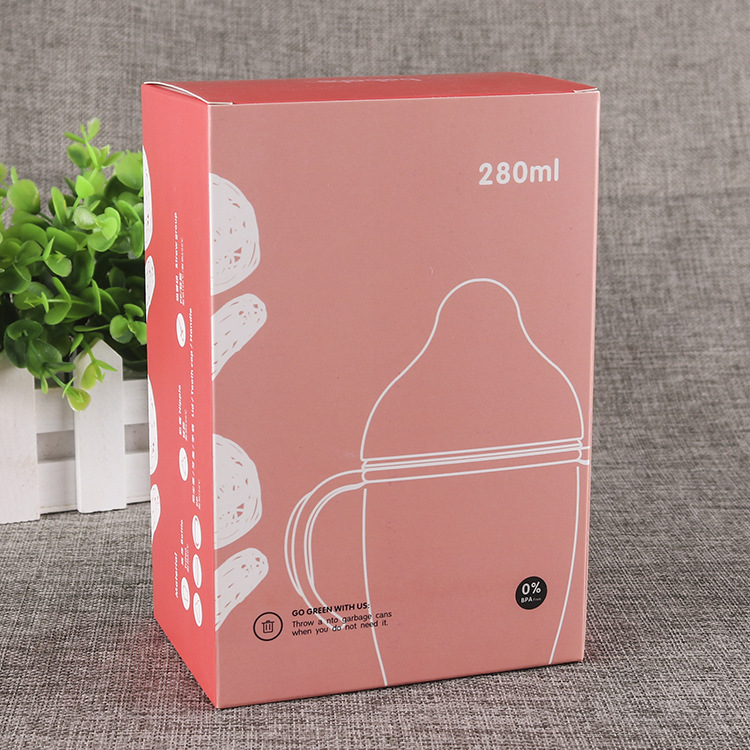 定做吸奶器包装母婴童用品彩盒奶瓶包装礼盒白卡通用开窗盒定制