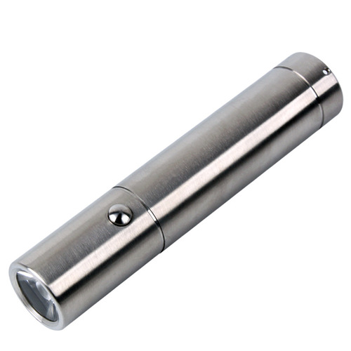 304 stainless steel strong light flashlight led rechargeable portable small outdoor long-range high-power household searchlight