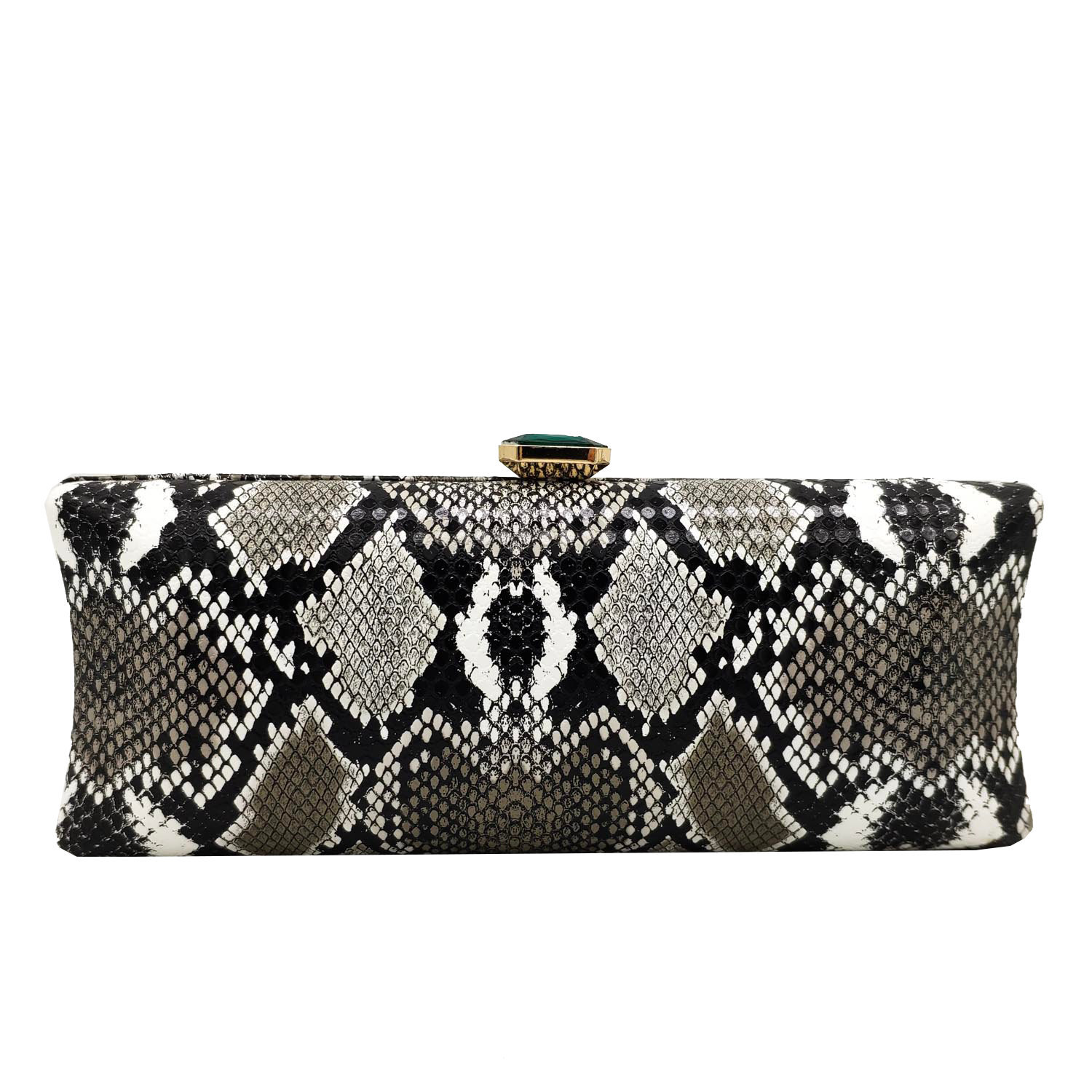 New Fashion Dinner Bag Colorful Snake Pattern Pu Female Bag Banquet Evening Bag Party Clutch display picture 13