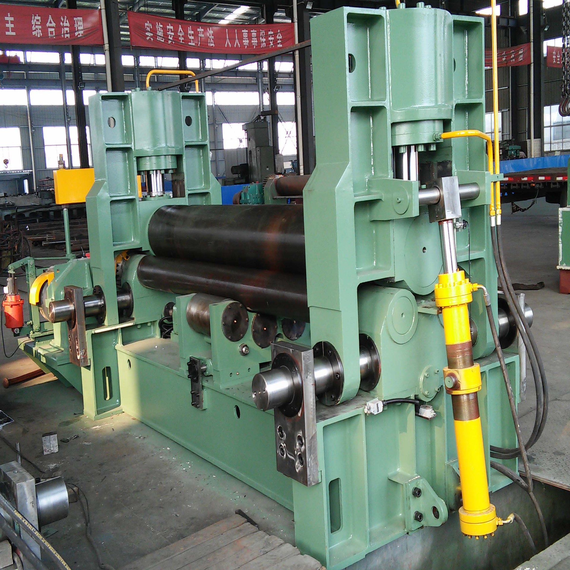 大型上辊数控 万能式三辊卷板机