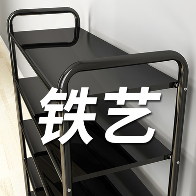 鞋架子简易多层家用经济型宿舍小窄放收纳架神器鞋柜防尘门口铁艺