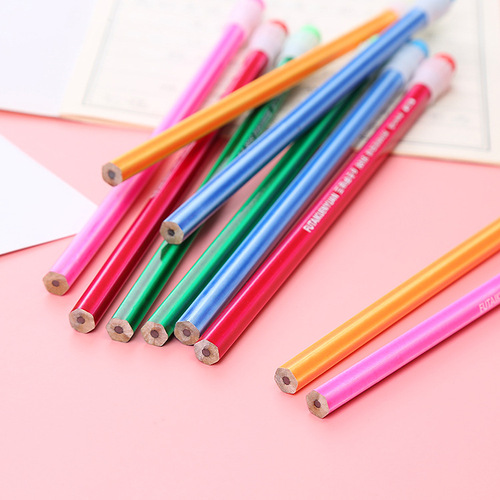 HB Rubber Pencil Creative Large Barrel Continuous Lead Pencil for Students and Children, Drawing and Sketching Pen, Award Gift Stationery Wholesale