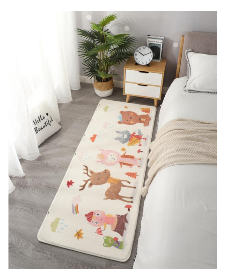 北欧仿羊绒地毯地垫,民宿酒店地毯,茶几沙发地毯,客厅卧室床边满铺柔软地毯