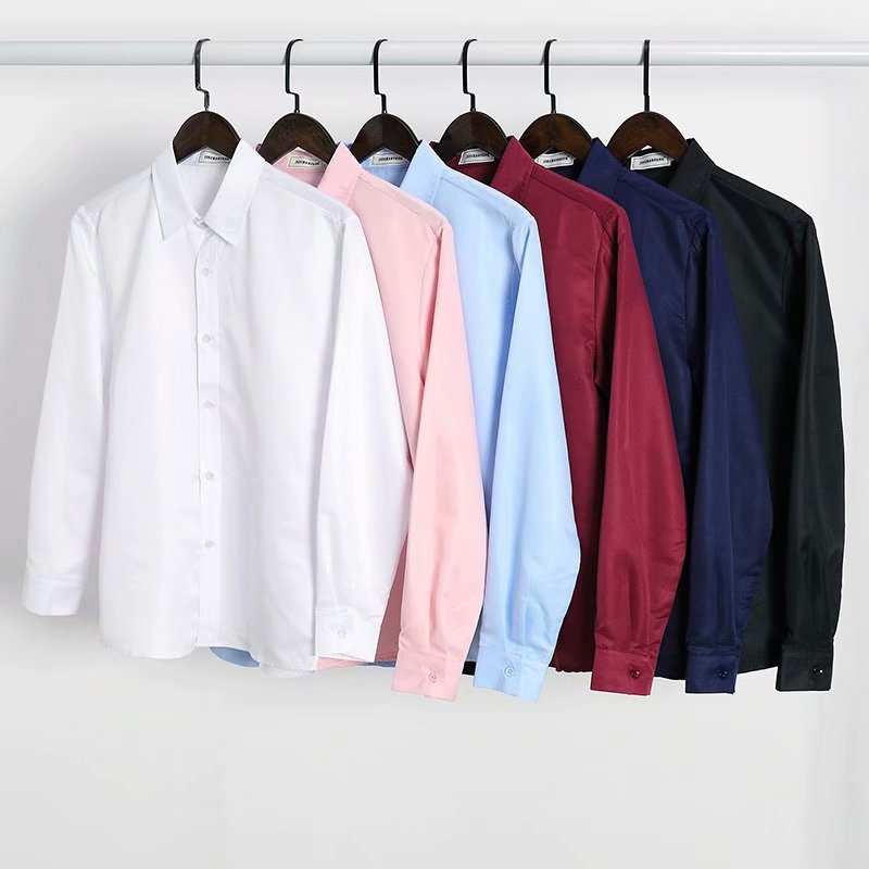 Solid color trend thin shirt all-season