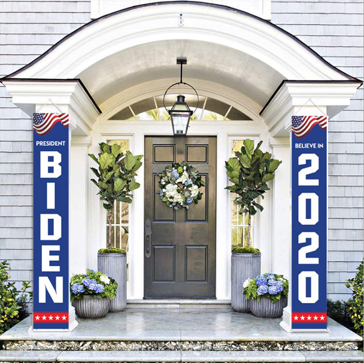 亞馬遜爆款2020美國總統大選旗幟biden競選橫幅拜登門簾對聯挂旗