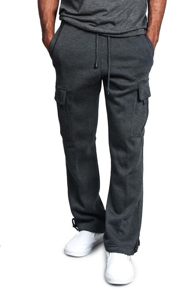 New cross border Amazon men's casual Multi Pocket loose straight pants sportswear pants