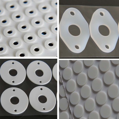 Manufactor Direct selling Gum black Silicone pad High temperature resistance silica gel shim non-slip silica gel door mat customized