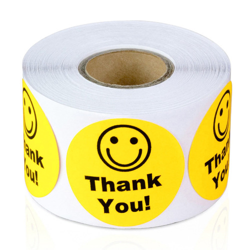 Amazon thank you round thankyou seal sticker self-adhesive label baking outer packaging decorative sticker