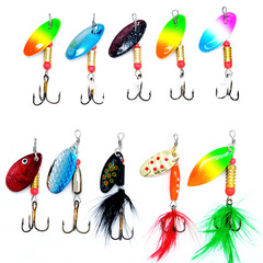 跨境複合旋轉亮片仿生金屬路亞淡海水路亞亮片鱖魚鮭魚餌