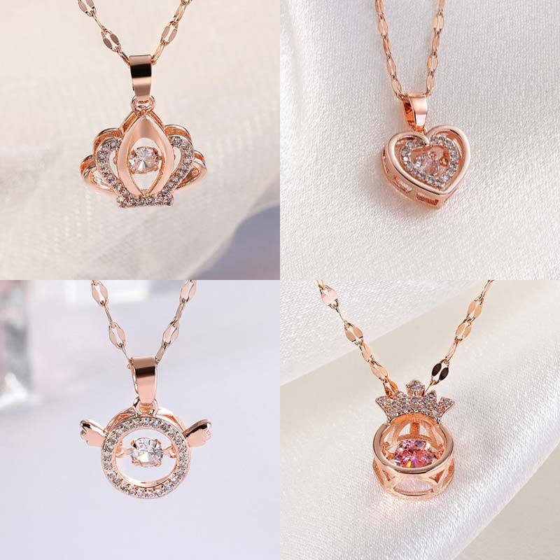 Golden necklace stainless steel