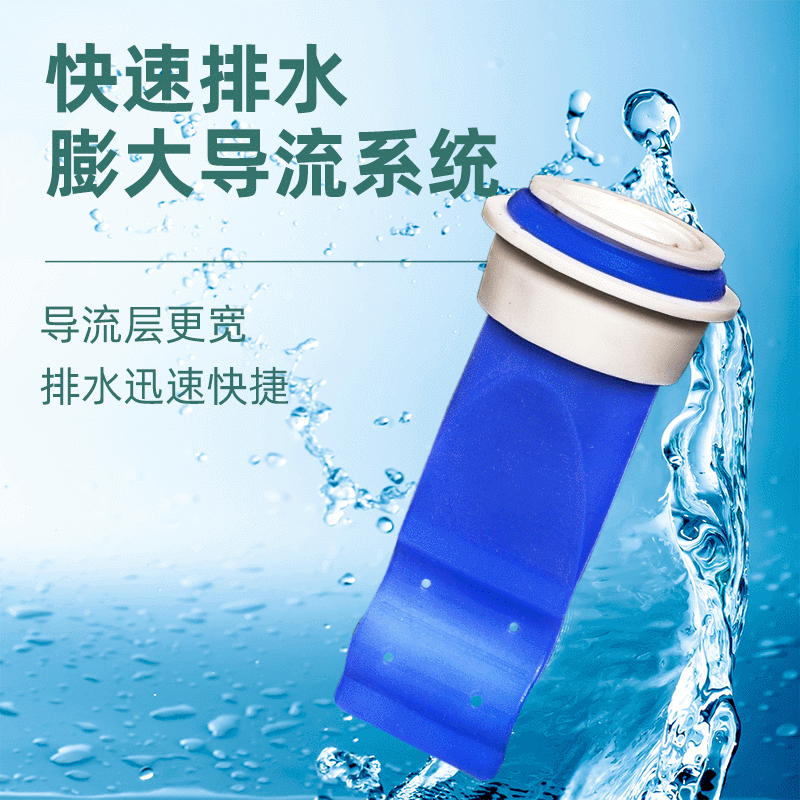批发蓝色硅胶圆形地漏芯 厨房浴室卫生间下水道下水管地漏芯|ms