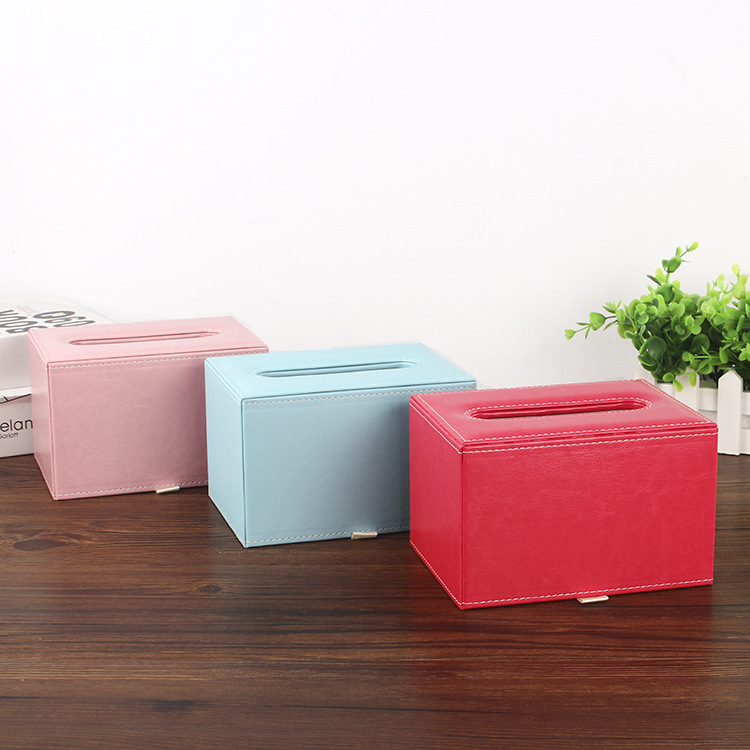 创意简约皮革纸巾盒汽车纸巾盒子定制车载pu皮质抽纸盒批发纸抽盒