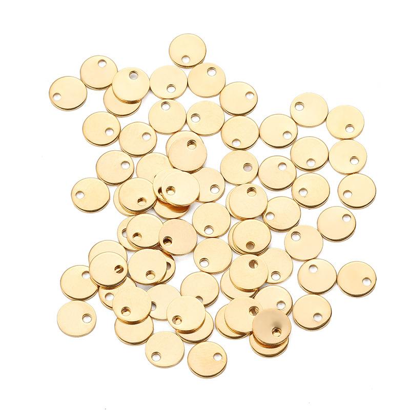 Round Pattern Plating Design 1 Piece Stainless Steel Round