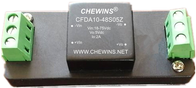 DC-DC电源模块宽电压输入48V转5V 10W单路CFDA10-48S05Z转接底座