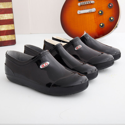 新款時尚短筒雨鞋男四季工作鞋低幫防滑廚房鞋膠鞋釣魚鞋防水鞋