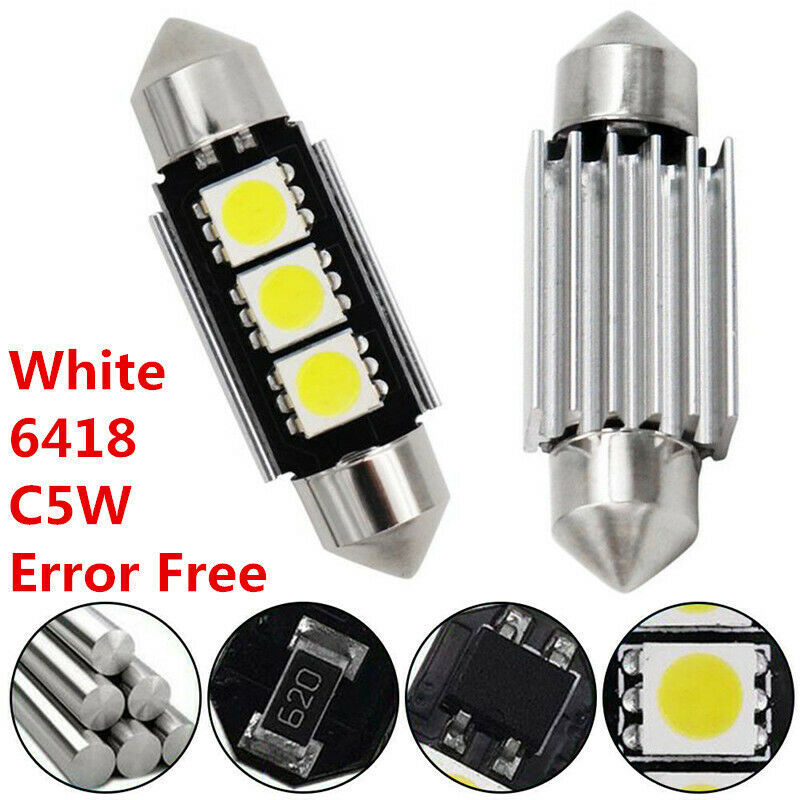 Auto LED luz de doble punta 36MM 5050 3SMD 31MM luz de techo de lectura interior decodificación canbus