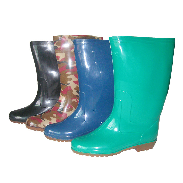 厂家直供神象女式雨靴迷彩高筒雨鞋耐磨雨靴绿色防滑雨鞋厂家批发