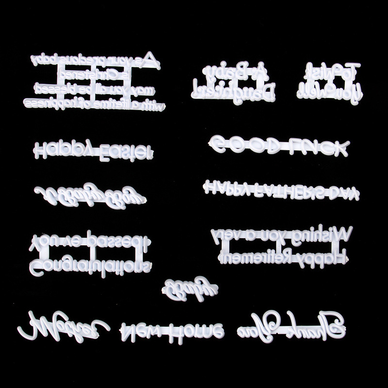 英文字母手写体艺术字饼干模翻糖印花模巧克力蛋糕模DIY烘焙工具