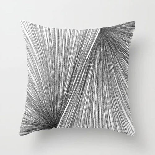 New Geometric Abstract Pillow Cover Peach Skin Office Cushion Cover Car Cushion Cover Lumbar Pillow Cover