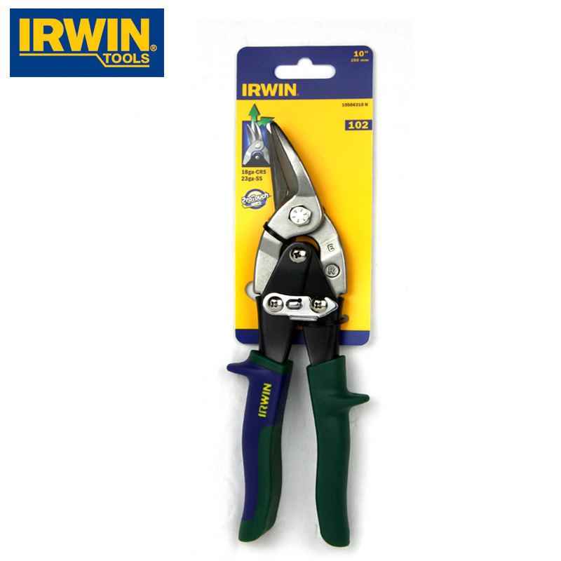 美国IRWIN欧文航空剪 102 工业剪刀 10504310N 不锈钢重型铁皮