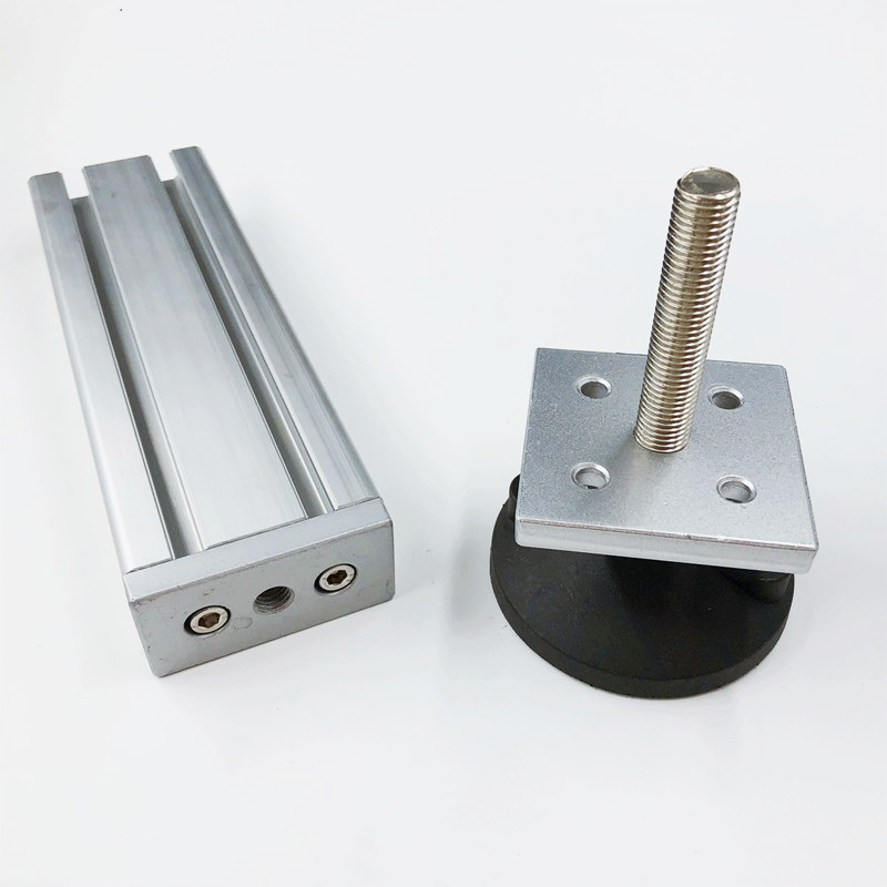 批发销售3060 4080 6060铝合金端面地脚连接板 脚杯脚件连接件