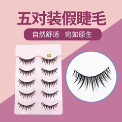 002五對裝假睫毛 濃密纖長 自然卷翹   歐美妝眼睫毛 廠家批發