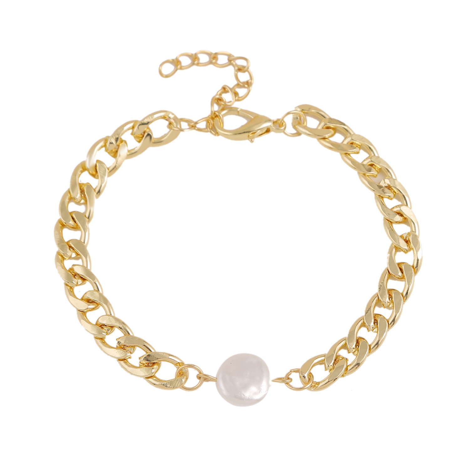 40107 Cold Wind Hand Ornamente Ins Nischen Design Kette Retro Perlenmünze Halskette Armband Set Weiblich display picture 9