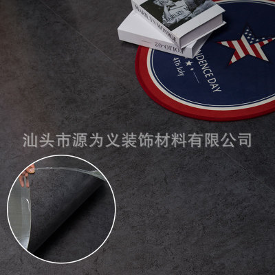 高档石纹PVC地板自粘环保地板书房商铺地板革静音防水防滑地板贴|ms