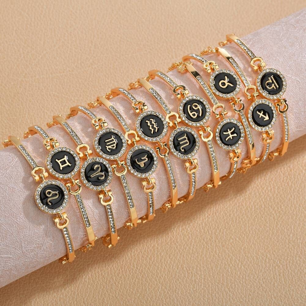 Fashion Constellation Alloy Rhinestone Women's Bracelets display picture 4
