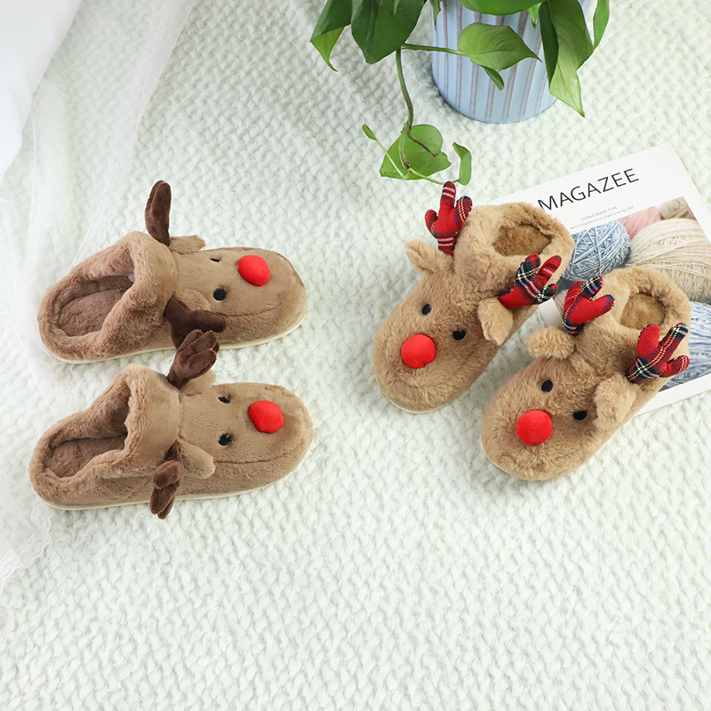 Damen Herren Fleece Open-Toe Closed-Toe Winter Schlafzimmer Weiche Thermo-Maschinenwaschbare Indoor-Schuhe Hausschuhe_voghion.com