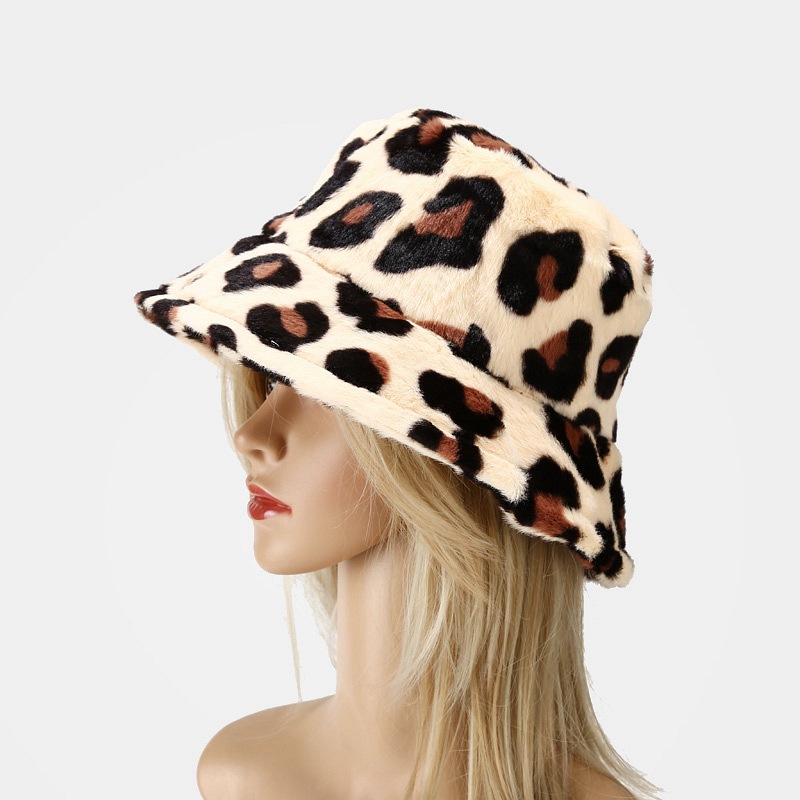 Women's Fashion Leopard Wide Eaves Bucket Hat display picture 2