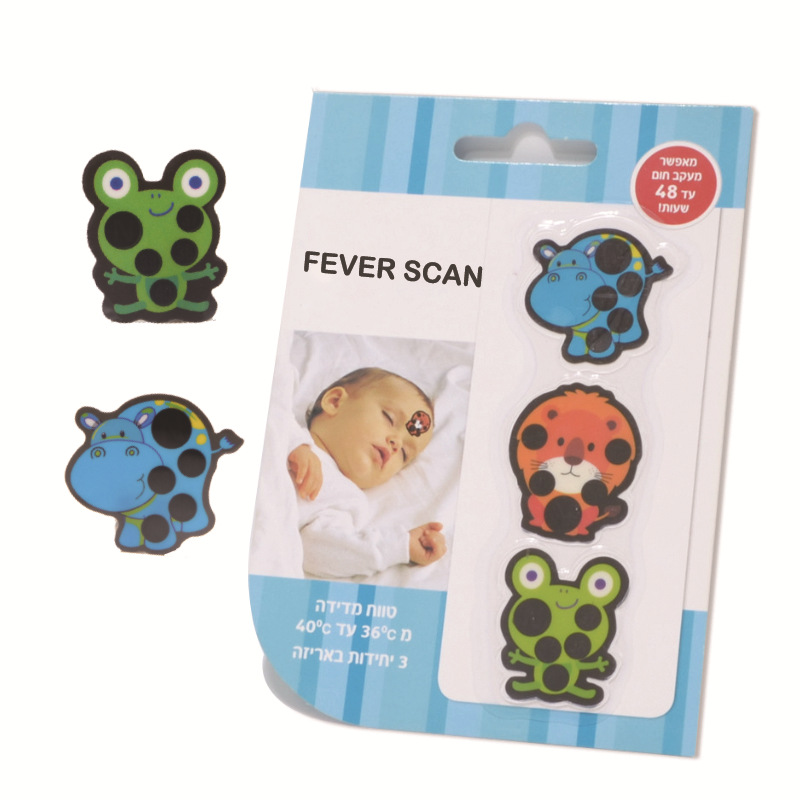 吸塑卡通额头温度贴