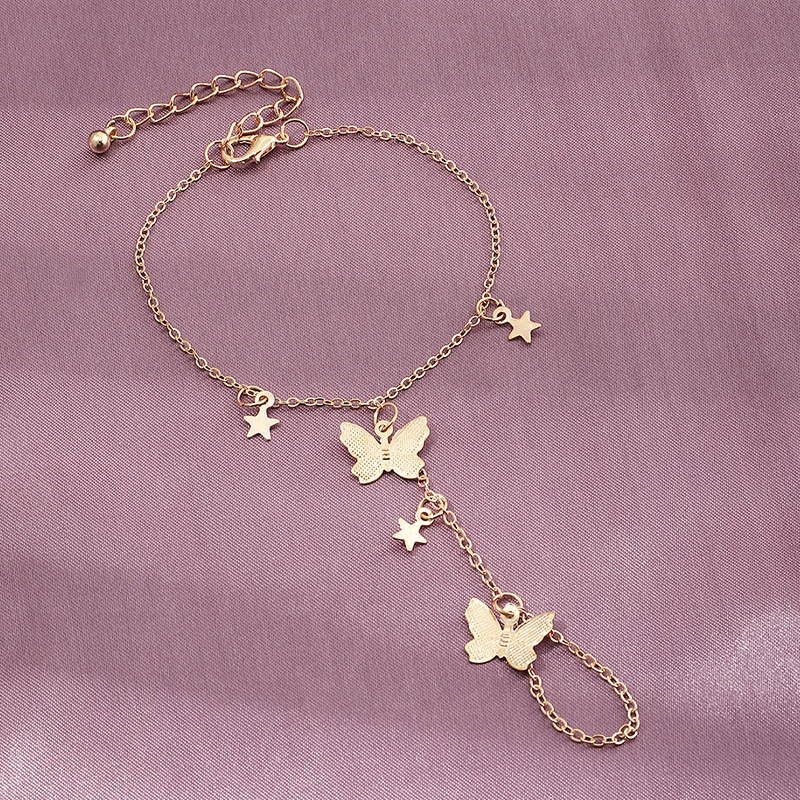 Simple Fashion Butterfly Five-pointed Star Bracelet Wholesale Nihaojewelry display picture 5