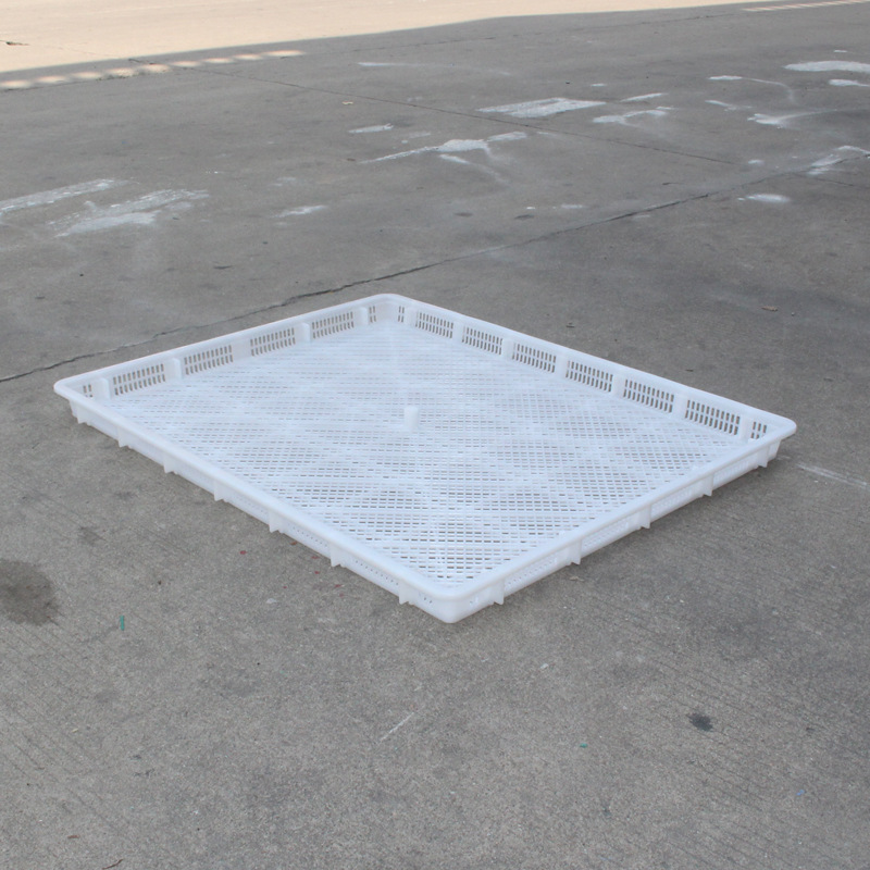 1000*800塑料烘干盘HDPE冷冻盘冰盘透气性单冻器网格塑胶盘厂家