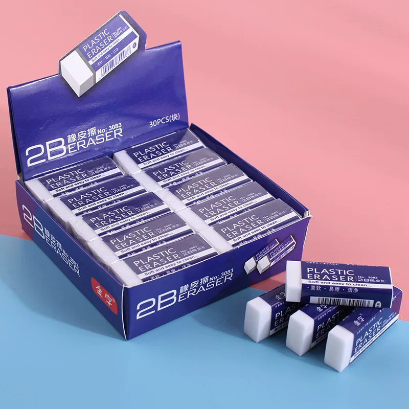 White children's eraser for elementary school students, wholesale