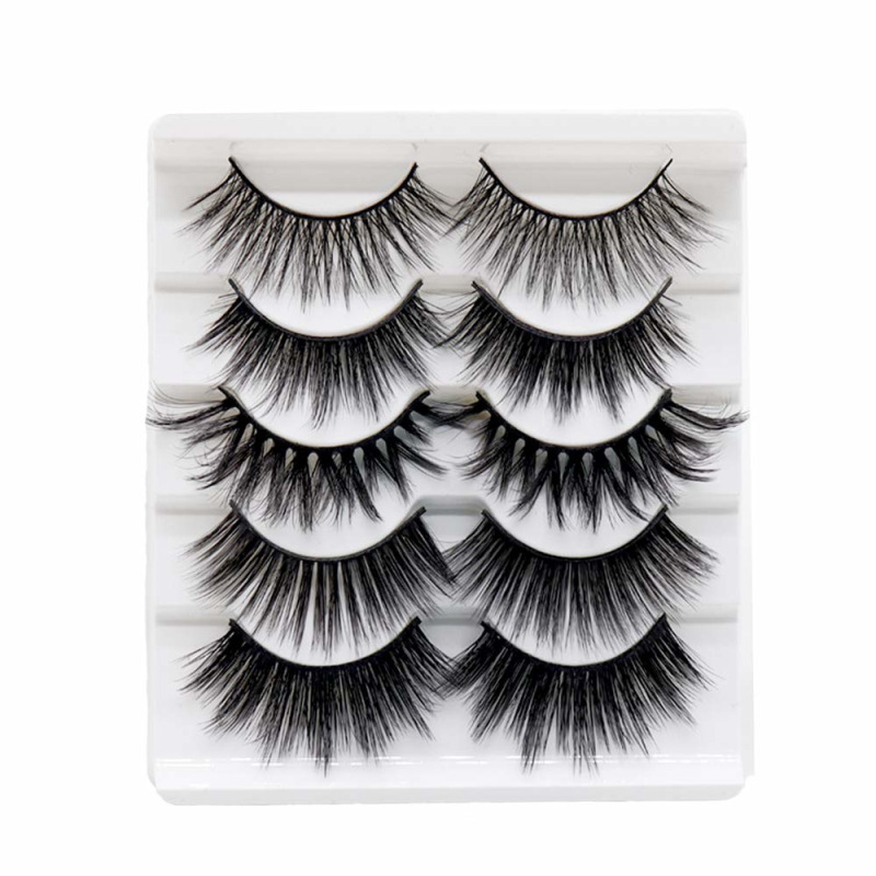 5 Pairs Synthetic False Lashes Mixed Eye...