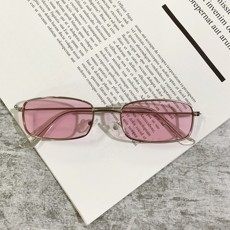 PC, UV400 Protection Lens Material Square Glasses Style Hip-Hop Retro Punk Square PC UV400 Protection Square Full Frame Women's Sunglasses