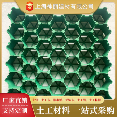 实力源头厂家神丽批发hdpe塑料植草格 停车位园林绿化 植草格|ru