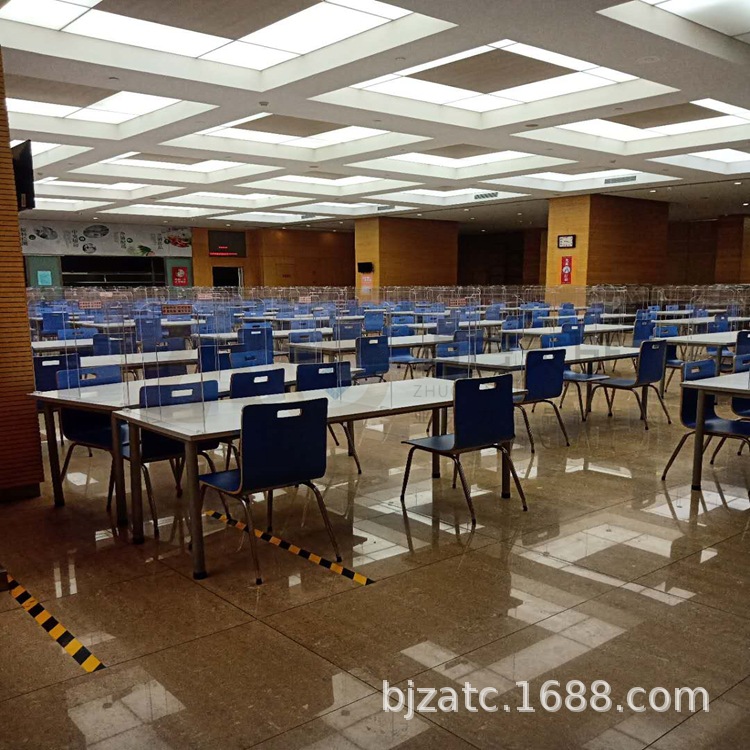 亚克力餐桌挡板高透明有机玻璃隔离板任意尺寸制作厂家直销