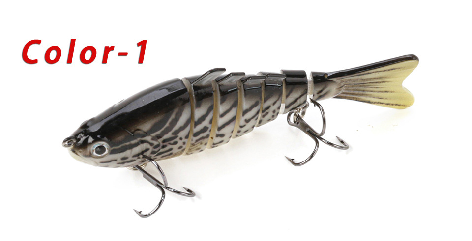 Sinking Water Jointed Lure 100mm/15g Hard Plastic Swimming Baits 6 Jointed Fishing Tackle