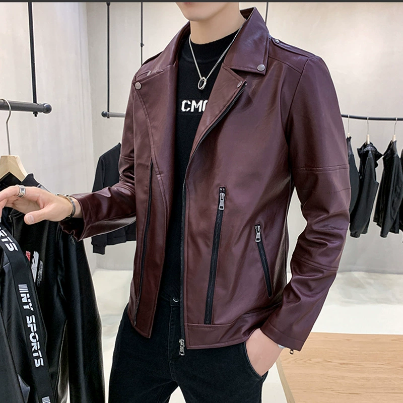 Осенний полиуретановый пиджак для отдыха, slim fit, корейский стиль, с коротким рукавом